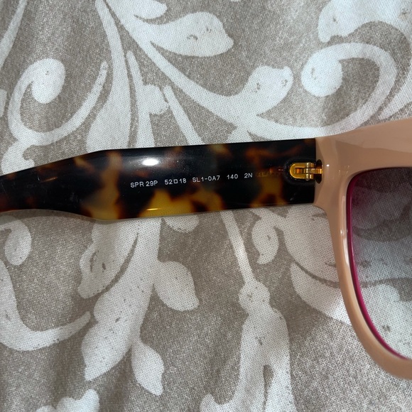 PRADA | Authentic POEME Sunglasses Cat Eye Neon Pink Tortoise - Picture 12 of 15